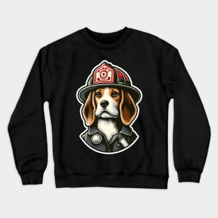 Beagle Fire fighter Crewneck Sweatshirt